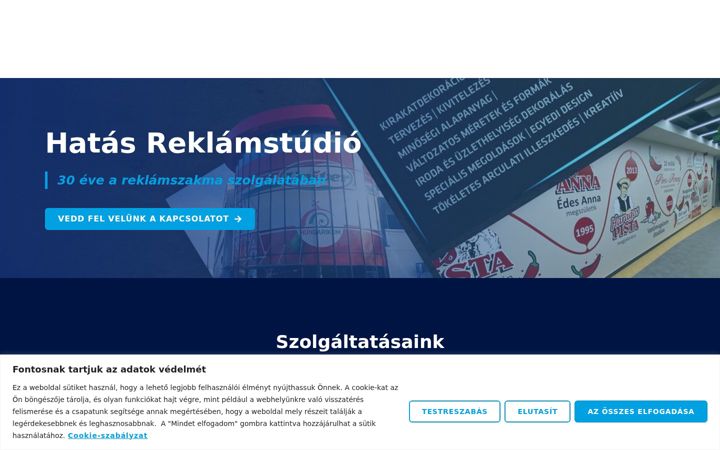 Screenshot of hatasreklam.hu