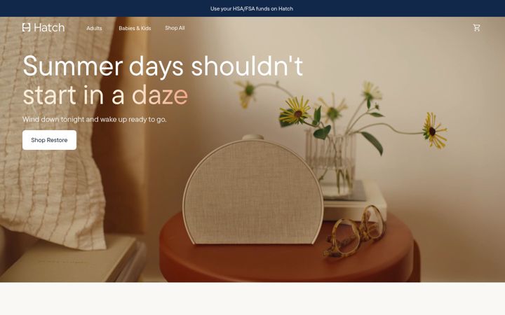 Screenshot von hatch.co