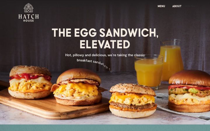 Screenshot of hatchhousebreakfast.com