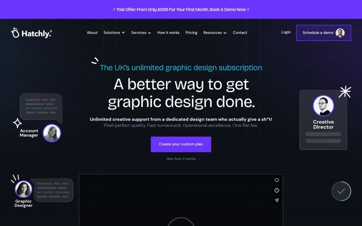 Screenshot of hatchly.co.uk