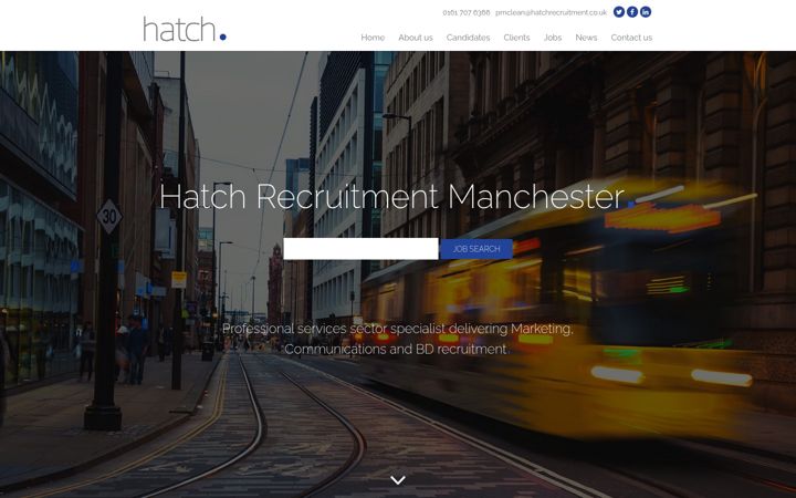Screenshot of hatchrecruitment.co.uk