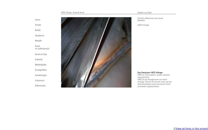 Screenshot of hate-hirlinger.de
