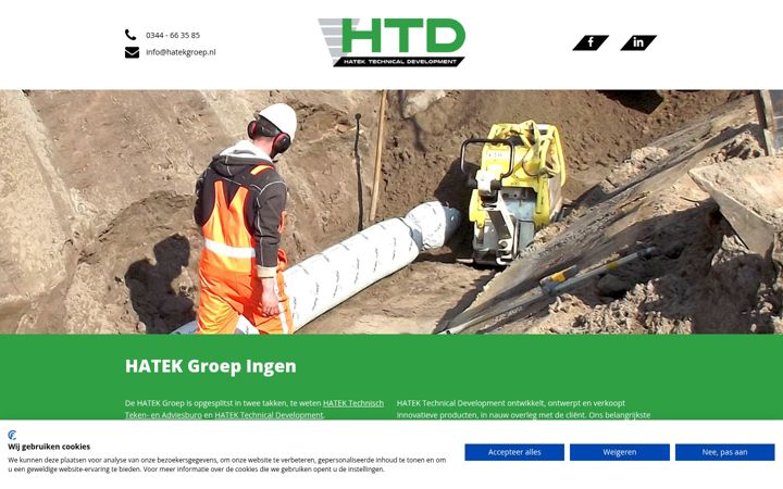 Screenshot of hatekgroep.nl