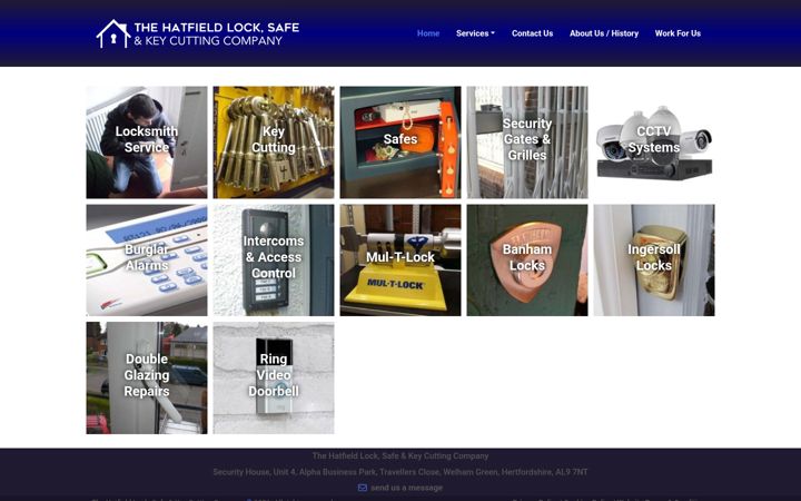 Screenshot of hatfield-locksmiths.co.uk
