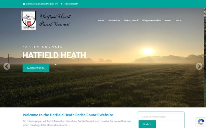 Screenshot of hatfieldheath.com