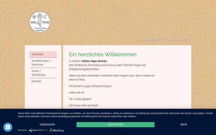 Screenshot of hatha-yoga-entspannung.de
