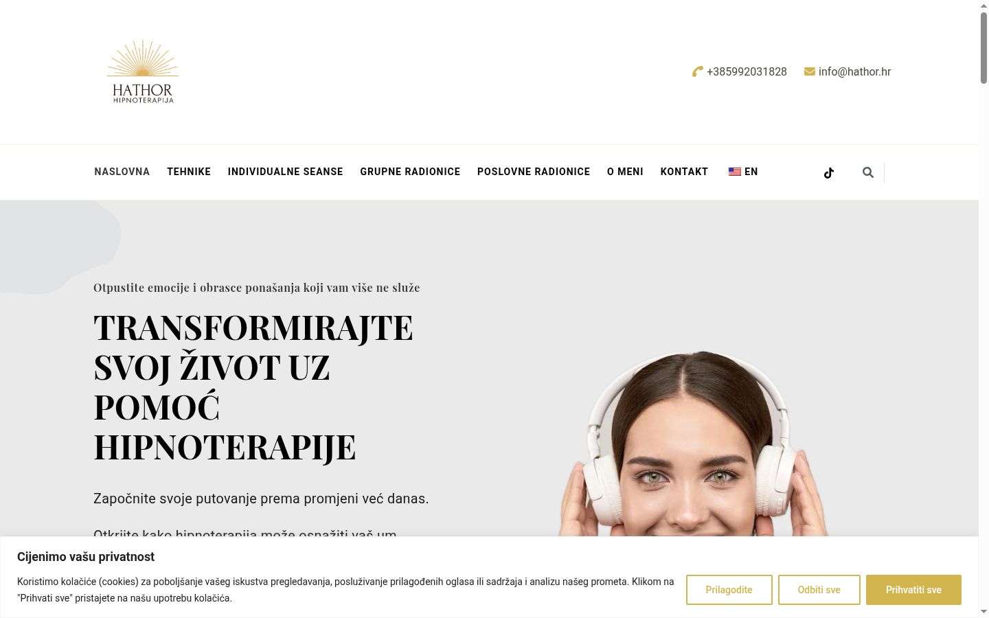 Snímek obrazovky baneru souhlasu zobrazeného před jakoukoli interakcí
