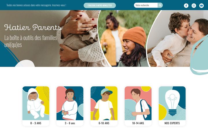 Screenshot of hatierparents.fr