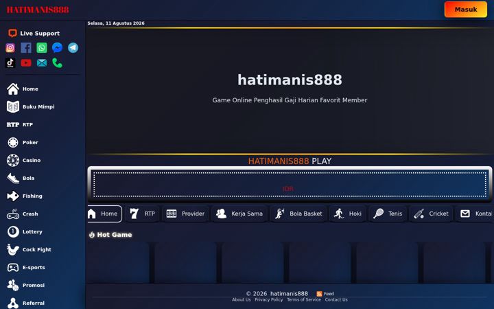 Screenshot of hatimanis888.net