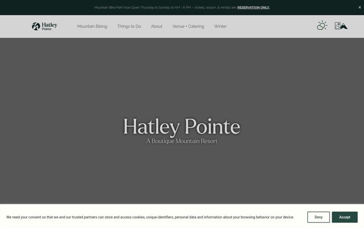 Screenshot of hatleypointe.com