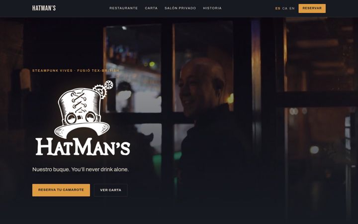 Screenshot of hatmansbritish.com
