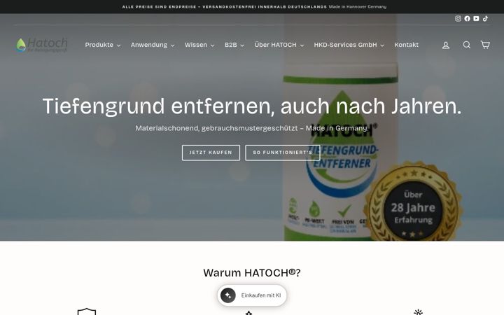 Screenshot of hatoch.de