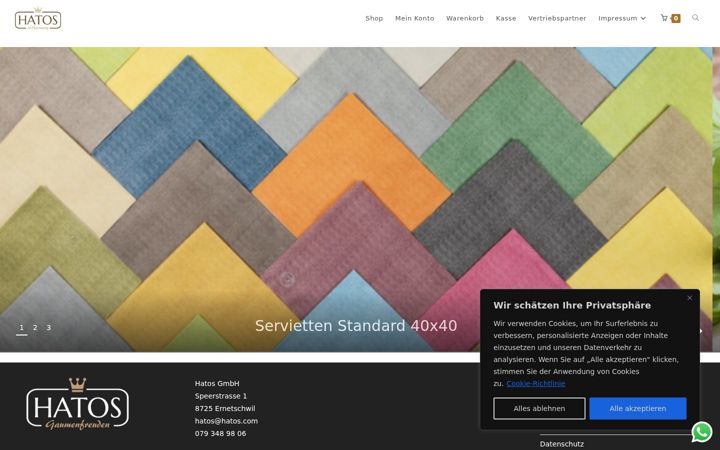Screenshot of hatos.com