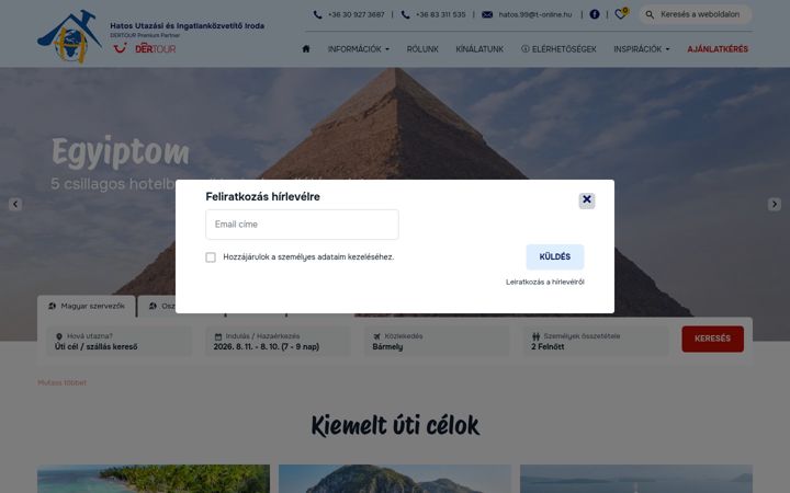 Screenshot of hatostourist.hu
