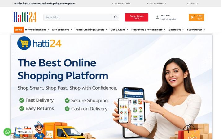 Screenshot of hatti24.com