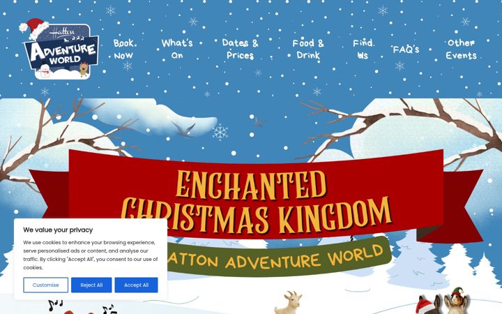 Screenshot of hattonchristmas.com