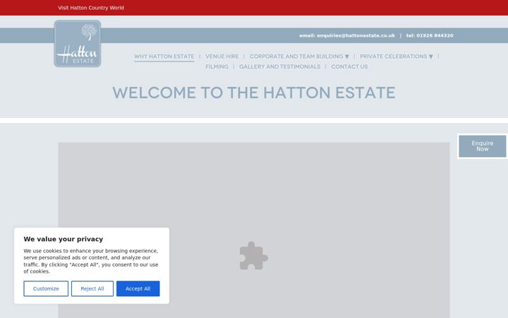 Screenshot of hattonestate.co.uk