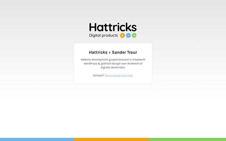 Screenshot of hattricks.nl