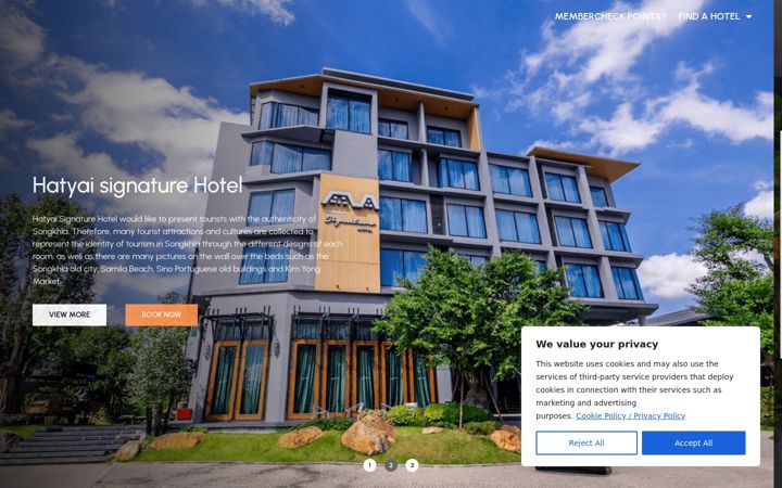 Screenshot of hatyaisignaturegroup.com