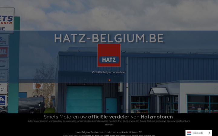 Screenshot of hatz-belgium.be