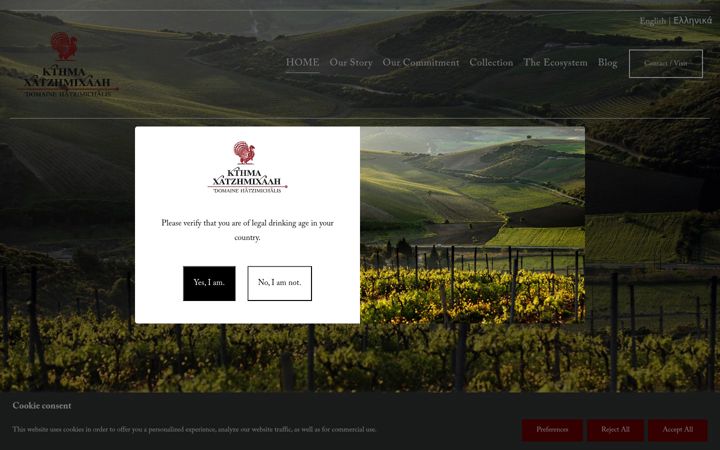 Screenshot of hatzimichalis.com