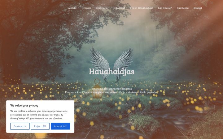 Screenshot of hauahaldjas.ee