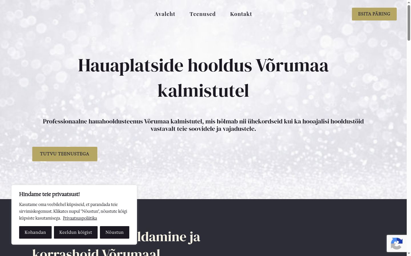 Screenshot tal-banner tal-kunsens muri qabel kwalunkwe interazzjoni