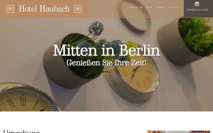 Screenshot of haubach-hotel.de