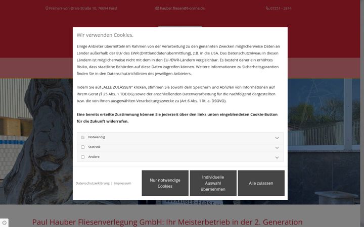 Screenshot of hauber-forst.de