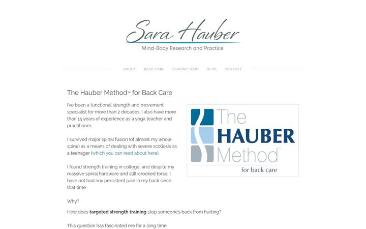 Screenshot of haubermethod.com