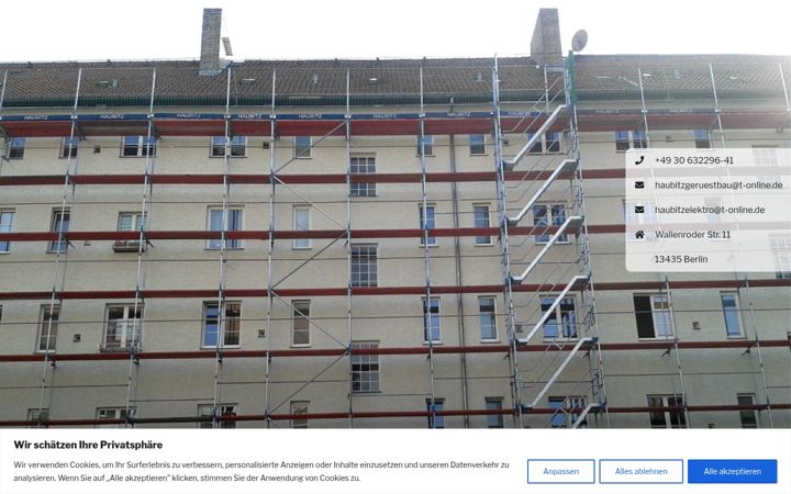 Screenshot of haubitzgeruestbau.de