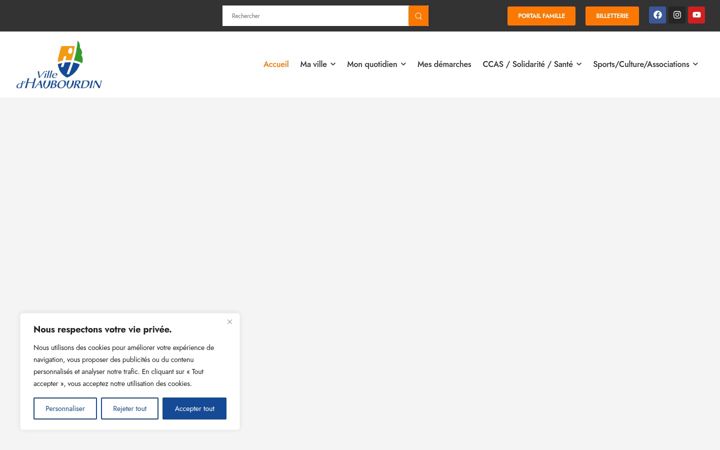 Screenshot of haubourdin.fr