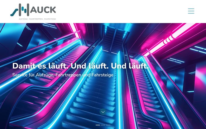 Screenshot stránky hauck-aufzuege.de