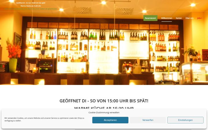 Ekrānuzņēmums no hauck-weinbistro.de