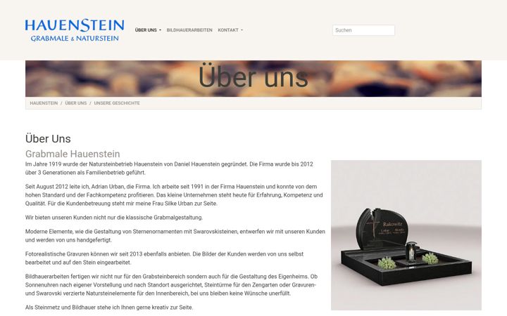 Screenshot of hauenstein-hanau.de