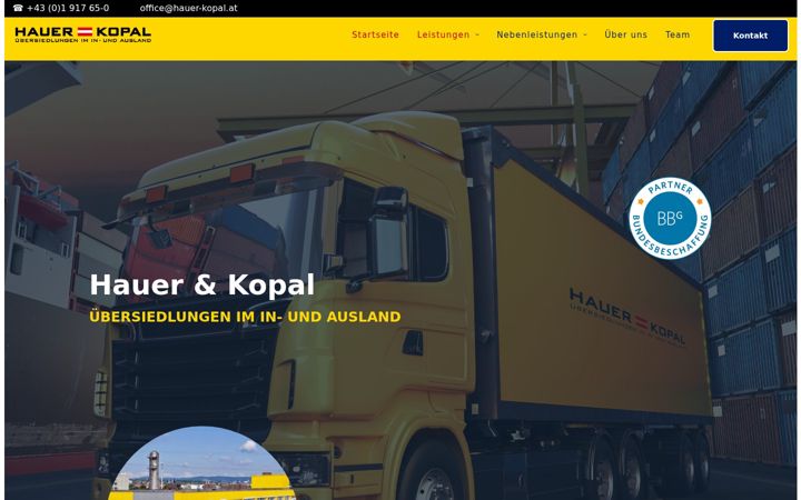 Screenshot of hauer-kopal.com