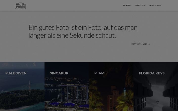 Screenshot of hauer-photo.com