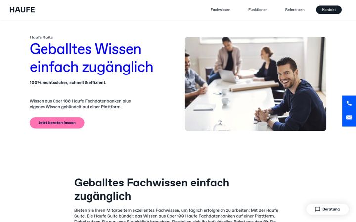 Screenshot of haufe-suite.de
