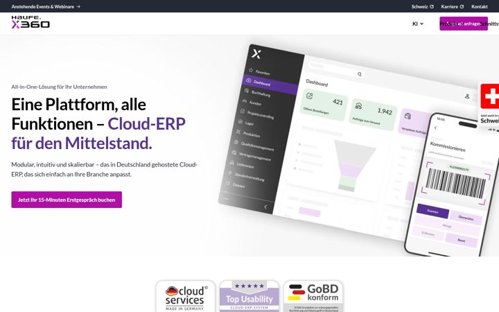 Screenshot of haufe-x360.de