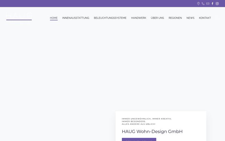 Screenshot of haug-wohndesign.de