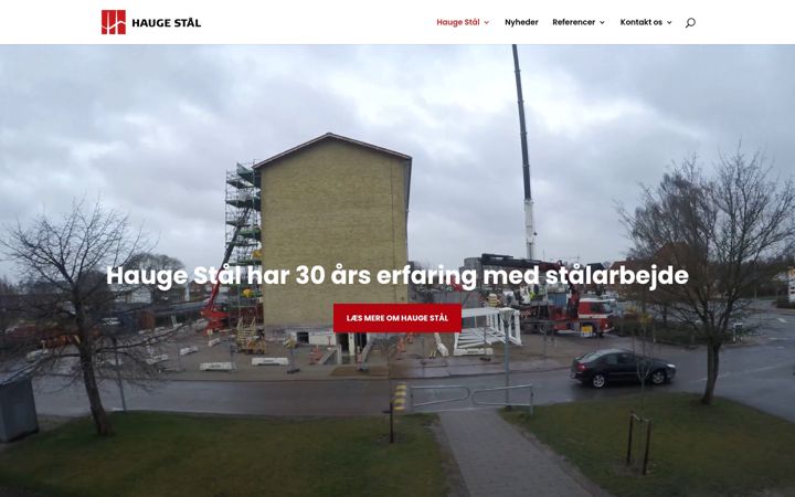 Screenshot of haugegruppen.dk