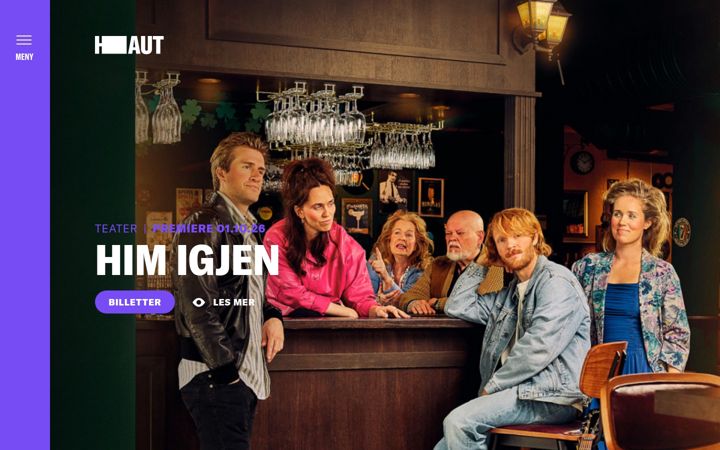 Screenshot of haugesundteater.no