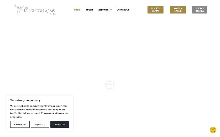 Screenshot of haughtonarms.co.uk