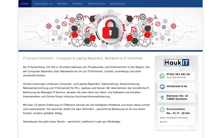 Ekrānuzņēmums no hauk-it.de