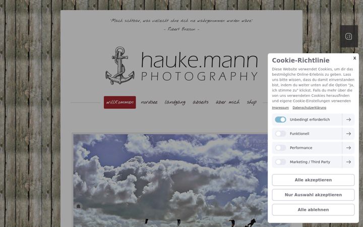 Screenshot of hauke-mann-photography.de