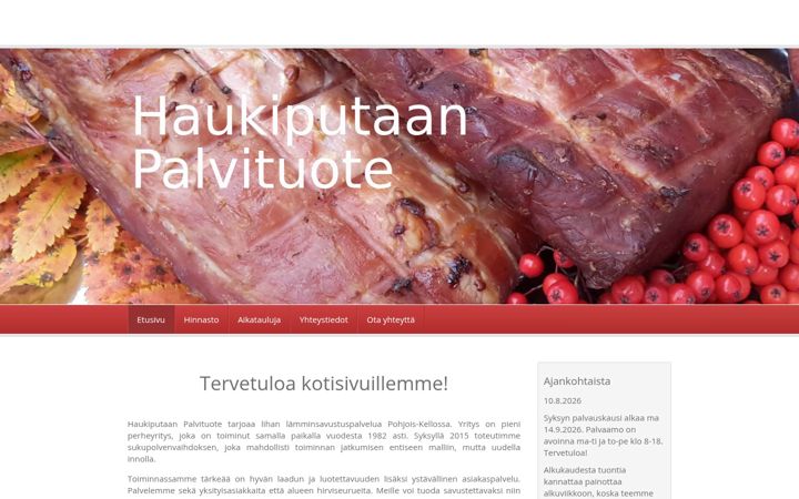 Screenshot of haukiputaanpalvituote.fi