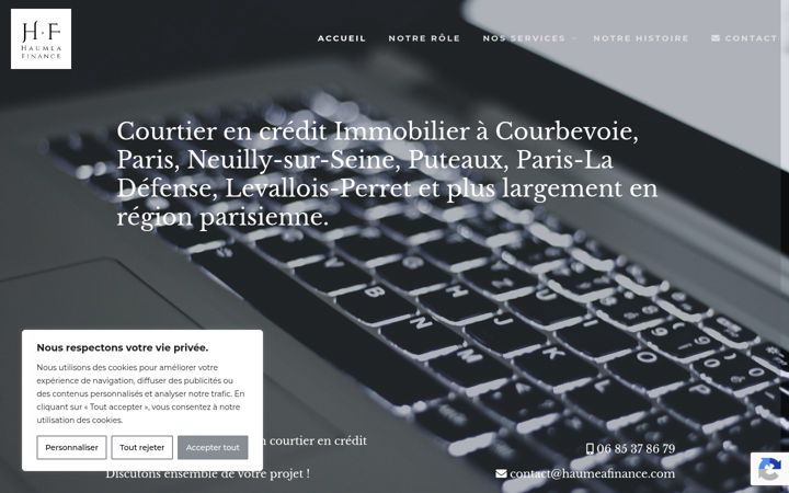 Screenshot of haumeafinance.com