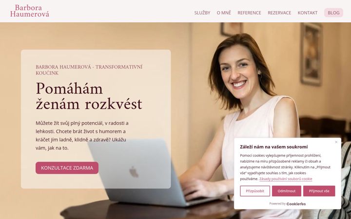 Screenshot of haumerova.cz
