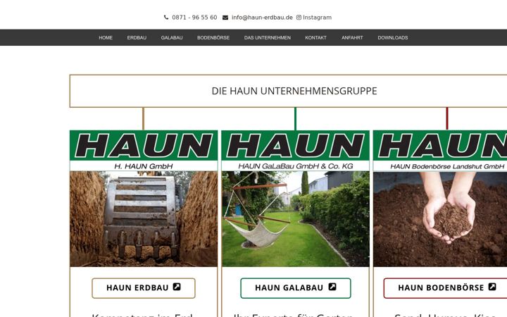 Screenshot of haun-erdbau.de