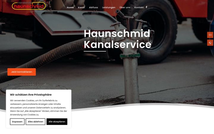 Screenshot of haunschmid-kanalservice.at
